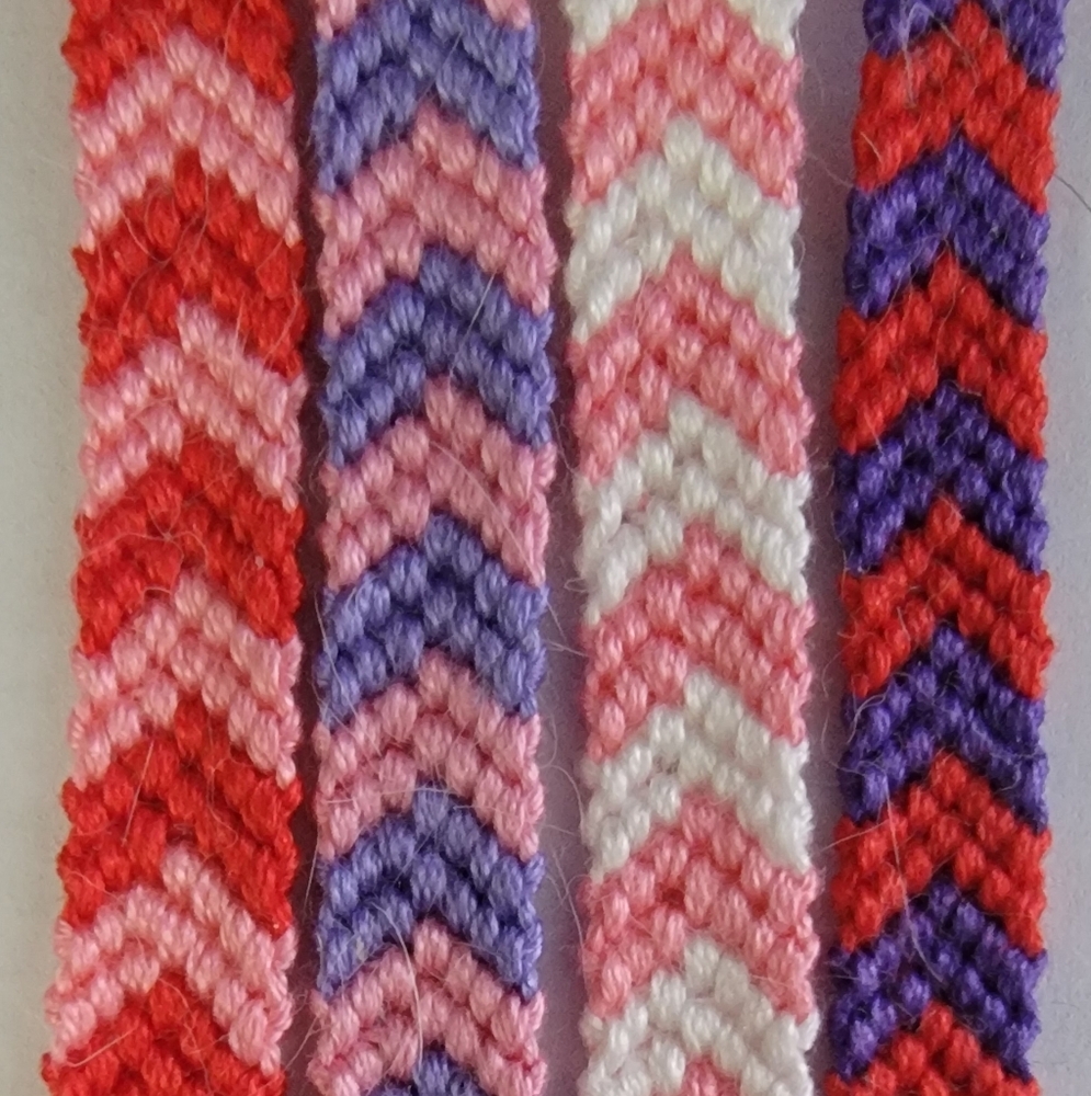 Colorful Chevron Friendship Bracelets - Picture 8 of 8